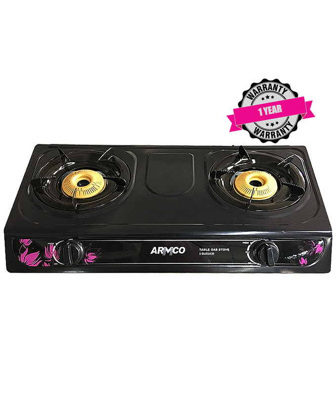 Armco table top two burner gas cooker