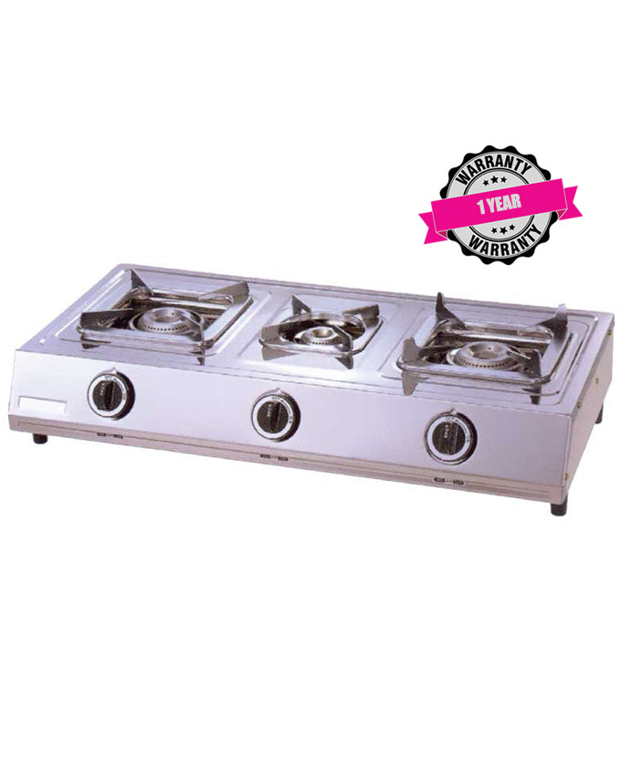 GC-F8431GX(SS) - 3Gas, 1 Electric, 50X50 Table Top Gas Cooker, Stainle –  Armco Kenya Ltd