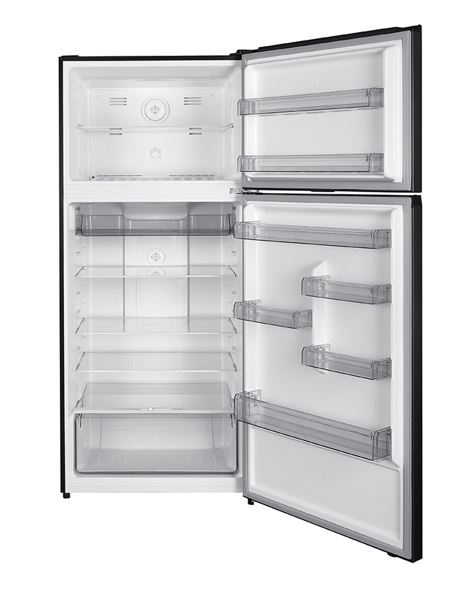 ARF-NF722INV(DS) - 528L, 2 doors reversible, LED Interior Lamp, External Display Control Panel, Multi Air Flow, Tempered Glass Shelves, Fresh Drawer, Crystal Vegetable Crisper with intelligent Humidity Controller, Super Energy Efficient, Dark Silver.