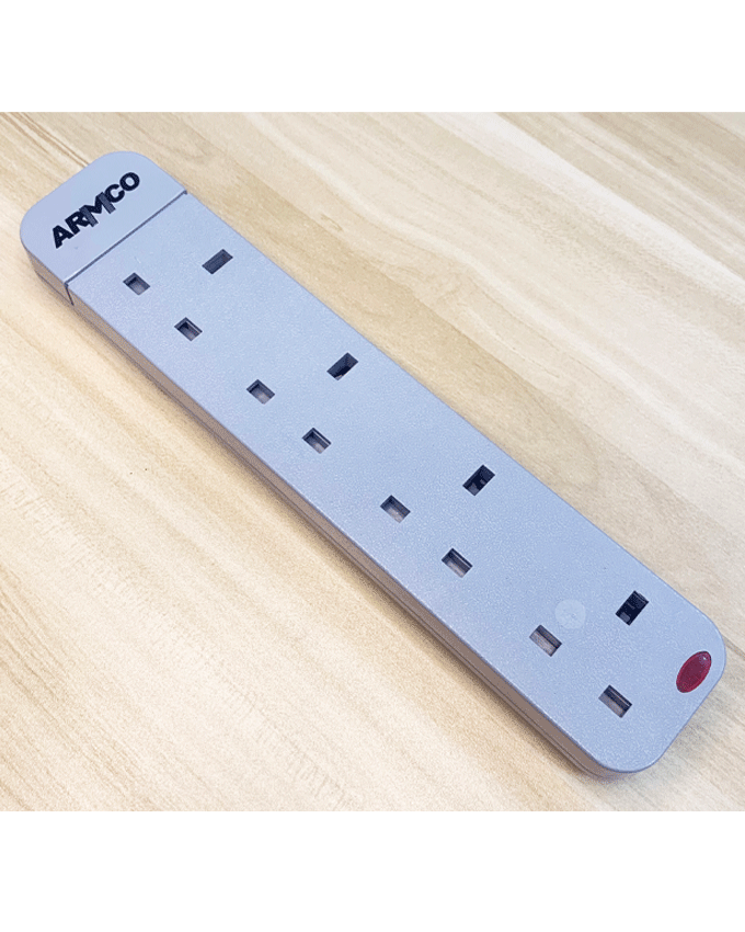 ARMCO AEE-4EC1 - 4 Way Extension Socket with Surge Protection