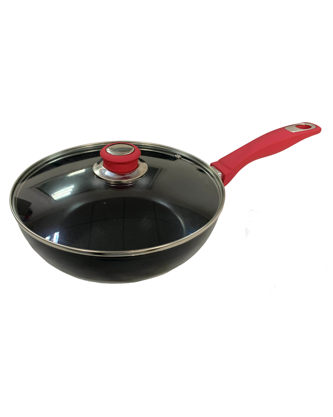 ARMCO CP-04 - Deep Non Stick Cooking Pan With Lid - 24cm Diameter.