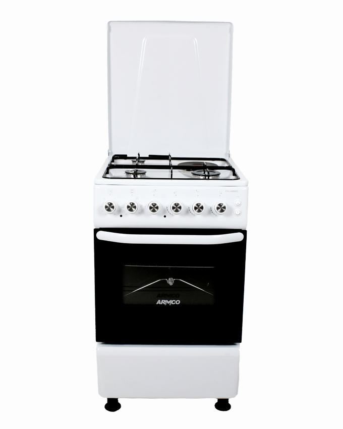 ARMCO GC-F5531FX(W) - 3Gas, 1 Electric (RAPID), 50x50 Gas Cooker.
